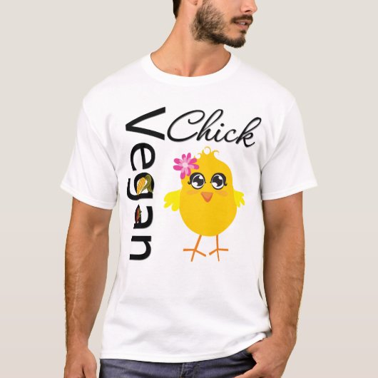 Vegan Chick T-shirt (Voorkant)