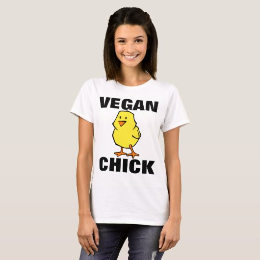 VEGAN CHICK t-shirts (Voorkant volledig)