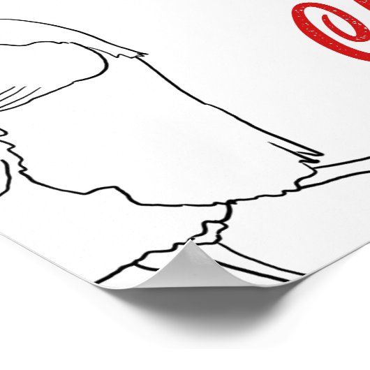 Vegan chicken W rap grappenmuziek Quote Poster (Hoek)