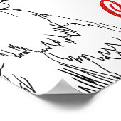 Vegan chicken W rap grappenmuziek Quote Rooster Poster (Hoek)