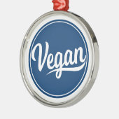 Vegan Circle Metalen Ornament (Links)