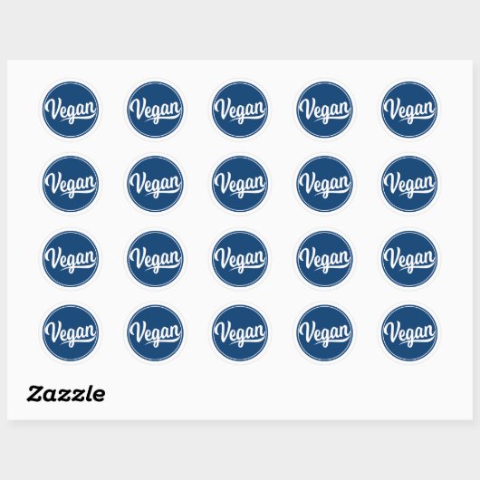 Vegan Circle Ronde Sticker (Vel)