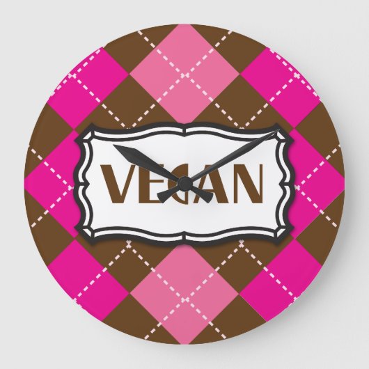 Vegan Clock Grote Klok (Voorkant)