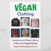 VEGAN Clothing Flyers (Voorkant)