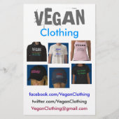 VEGAN Clothing Flyers (Achterkant)
