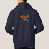 VEGAN Clothing Signature Hoodie Sinaasappel (Achterkant)