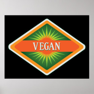 Vegan Colors Logo Poster