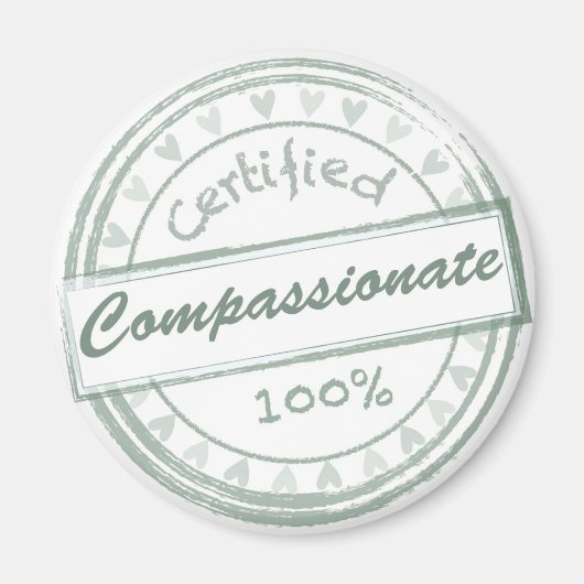 Vegan Compassionate Refrigerator Magnet (Voorkant)