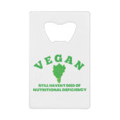 vegan creditkaart flessenopener (Voorkant)