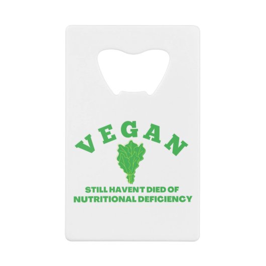 vegan creditkaart flessenopener (Voorkant)