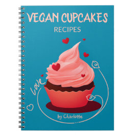 Vegan Cupcakes Recipes, Custom Recipe Book Notitieboek