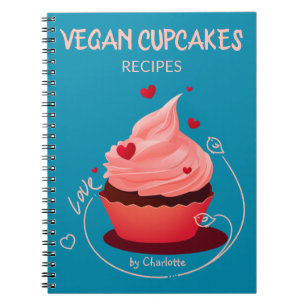 Vegan Cupcakes Recipes, Custom Recipe Book Notitieboek