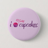 Vegan Cupcakes Ronde Button 5,7 Cm (Voorkant)