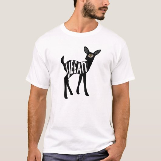 Vegan Deer t-shirt (Voorkant)
