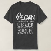 Vegan Definition Cool Vegan Meme Funny Vegetarian T-shirt (Design voorkant)
