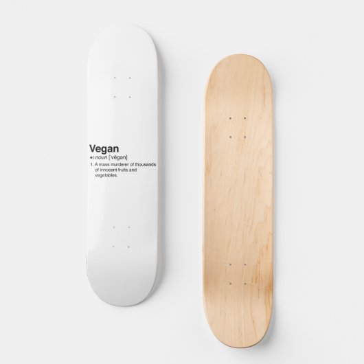 Vegan Definition Persoonlijk Skateboard (Voorkant)