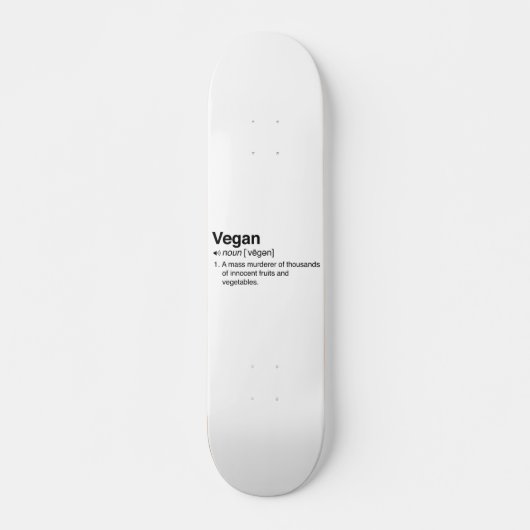 Vegan Definition Persoonlijk Skateboard (Voorkant)