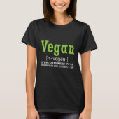 Vegan Definition T-shirt (Voorkant)