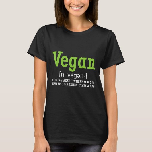 Vegan Definition T-shirt (Voorkant)