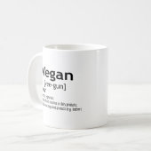 Vegan Definition - Vegetarian Food Koffiemok (Voorkant links)