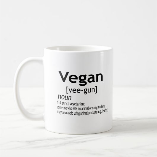 Vegan Definition - Vegetarian Food Koffiemok (Links)