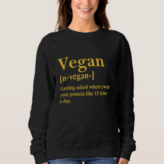 Vegan Definition Vegetarian Meme for Women Mannen Trui