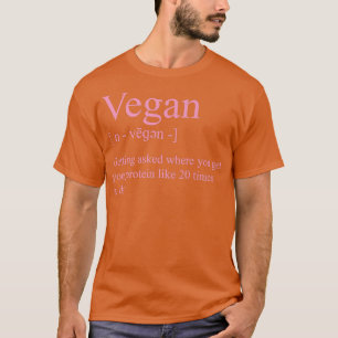 Vegan Definition wordt gevraagd waar je je vandaan T-shirt