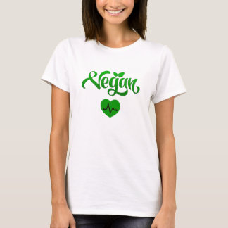 Vegan Dieet Hart Gezond en Milieuvriendelijk Leven T-shirt