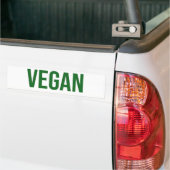 Vegan - Dierenrechten Bumpersticker (Op Truck)