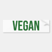 Vegan - Dierenrechten Bumpersticker (Voorkant)