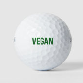 Vegan - Dierenrechten Golfballen (Voorkant)