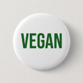 Vegan - Dierenrechten Ronde Button 5,7 Cm (Voorkant)