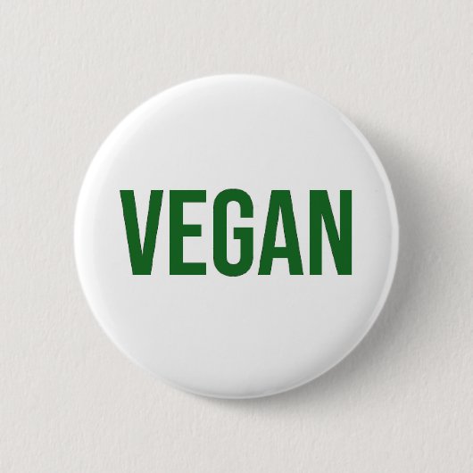 Vegan - Dierenrechten Ronde Button 5,7 Cm (Voorkant)