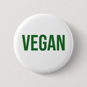 Vegan - Dierenrechten Ronde Button 5,7 Cm