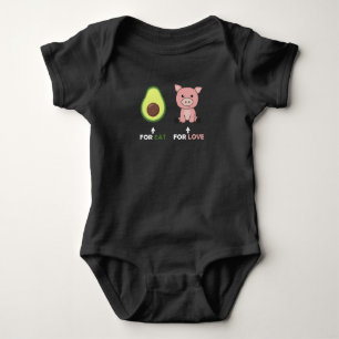 Vegan Dierenvriend Eat Avocado Pigs Love Romper
