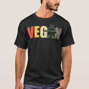 Vegan Dierenvriend Vegetarian Foodie Vegetable Die T-shirt