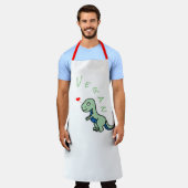 Vegan Dinosaur Kind Dino Love Animals Schort (Gedragen)