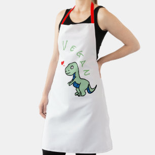 Vegan Dinosaur Kind Dino Love Animals Schort
