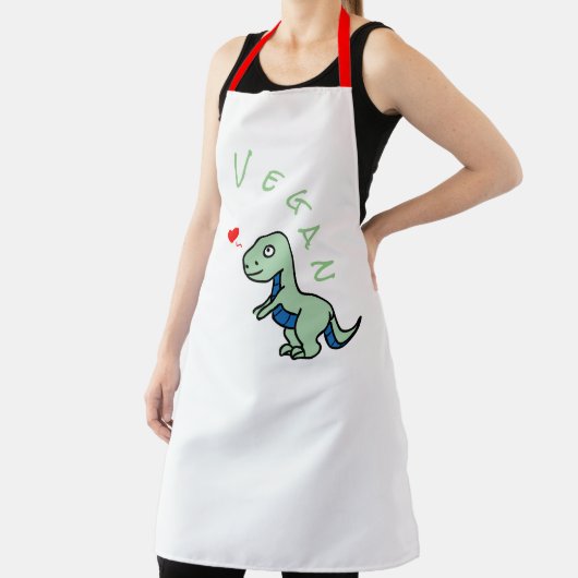 Vegan Dinosaur Kind Dino Love Animals Schort (Insitu)