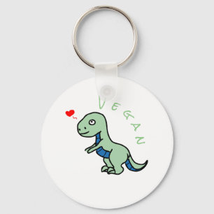 Vegan Dinosaur Kind Dino Love Animals Sleutelhanger