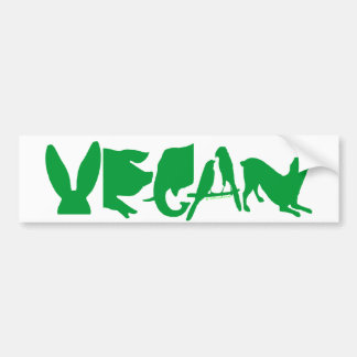 VEGAN DK GREEN BUMPERSTICKER