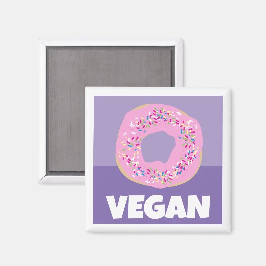 Vegan Donut Magnet (Voorkant / Achterkant)
