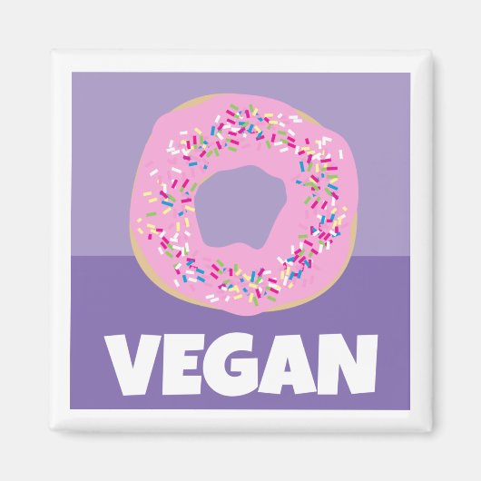 Vegan Donut Magnet (Voorkant)