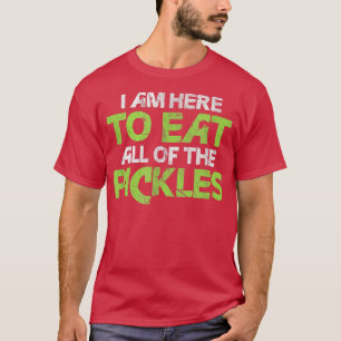 Vegan Eat All the Pickles Vegetable Veganism di T-shirt