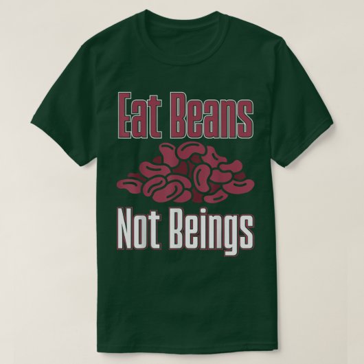 Vegan Eat Bans, geen voedingsvegetariër T-shirt (Design voorkant)