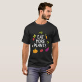 Vegan Eat more Planten Shirt Vegetarian Shirten (Voorkant volledig)