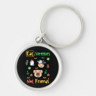 Vegan - Eat Veggies Vegan Sleutelhanger