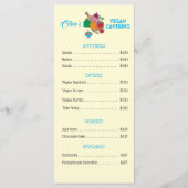 Vegan Eatery Flat Menu Pricing List (Voorkant)