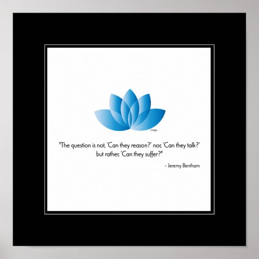 Vegan, een dier redden - een wanddecor poster (Voorkant)