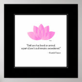 Vegan, een dier redden - een wanddecor poster (Voorkant)
